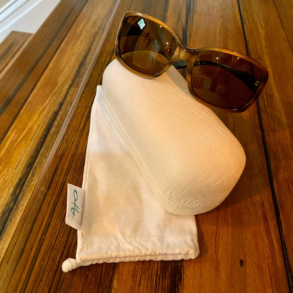 Discontinued Oakley Discreet Polarized Sunglasses Frame Tiger Eye & Lens Bronze